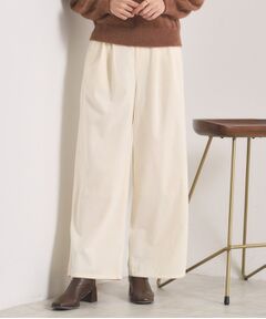 ITS'DEMO / イッツデモ パンツ | 【洗濯機OK／ウエストゴム】コーデュロイワイドパンツ