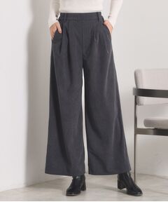 ITS'DEMO / イッツデモ パンツ | 【洗濯機OK／ウエストゴム】コーデュロイワイドパンツ