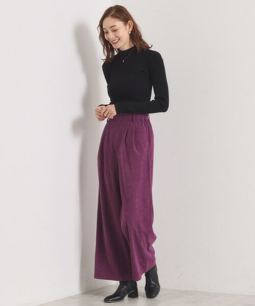 ITS'DEMO / イッツデモ パンツ | 【洗濯機OK／ウエストゴム】コーデュロイワイドパンツ | 詳細10