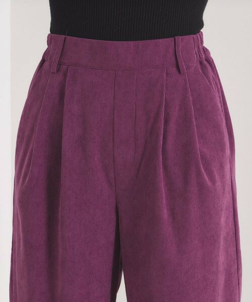 ITS'DEMO / イッツデモ パンツ | 【洗濯機OK／ウエストゴム】コーデュロイワイドパンツ | 詳細16