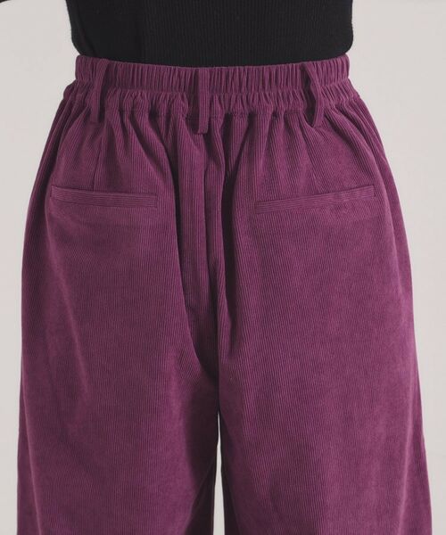 ITS'DEMO / イッツデモ パンツ | 【洗濯機OK／ウエストゴム】コーデュロイワイドパンツ | 詳細17