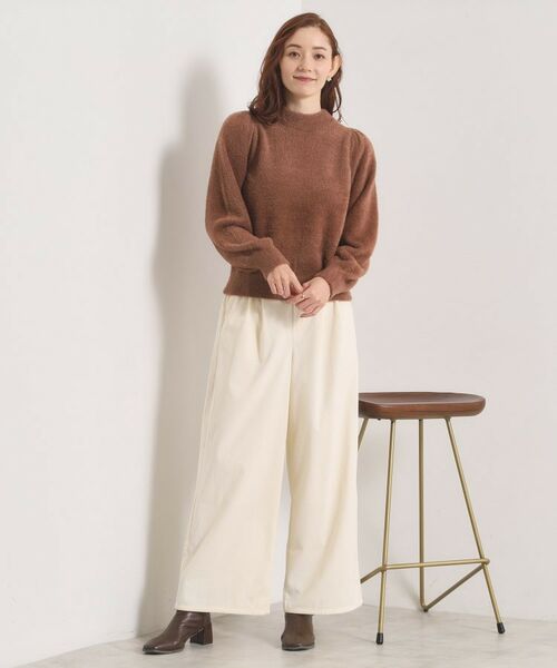 ITS'DEMO / イッツデモ パンツ | 【洗濯機OK／ウエストゴム】コーデュロイワイドパンツ | 詳細2