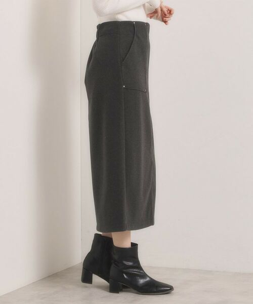 ITS'DEMO / イッツデモ スカート | 【洗濯機OK】カットメルトンタイトスカート | 詳細17