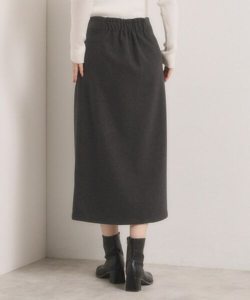 ITS'DEMO / イッツデモ スカート | 【洗濯機OK】カットメルトンタイトスカート | 詳細18