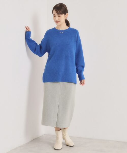 ITS'DEMO / イッツデモ ロング・マキシ丈スカート | 【ウエストゴム】シャギーモッサタイトスカート | 詳細10