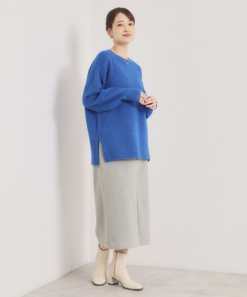 ITS'DEMO / イッツデモ ロング・マキシ丈スカート | 【ウエストゴム】シャギーモッサタイトスカート | 詳細11