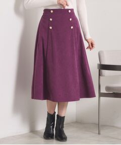 ITS'DEMO / イッツデモ スカート | 【洗濯機OK／ウエストゴム】コーデュロイスカート