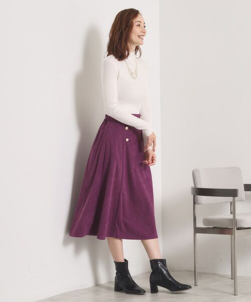 ITS'DEMO / イッツデモ スカート | 【洗濯機OK／ウエストゴム】コーデュロイスカート | 詳細11