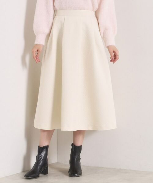 ITS'DEMO / イッツデモ ロング・マキシ丈スカート | 【手洗い可／ウエストゴム】千鳥ジャカードスカート | 詳細13