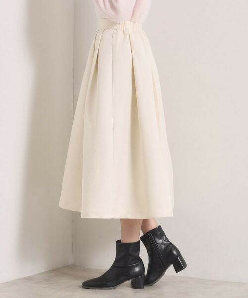 ITS'DEMO / イッツデモ ロング・マキシ丈スカート | 【手洗い可／ウエストゴム】千鳥ジャカードスカート | 詳細14