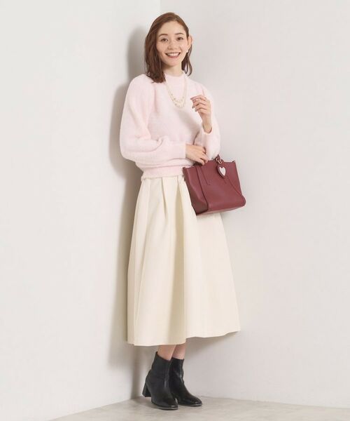 ITS'DEMO / イッツデモ ロング・マキシ丈スカート | 【手洗い可／ウエストゴム】千鳥ジャカードスカート | 詳細2