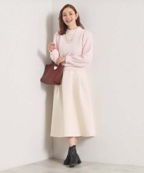 ITS'DEMO / イッツデモ ロング・マキシ丈スカート | 【手洗い可／ウエストゴム】千鳥ジャカードスカート | 詳細3