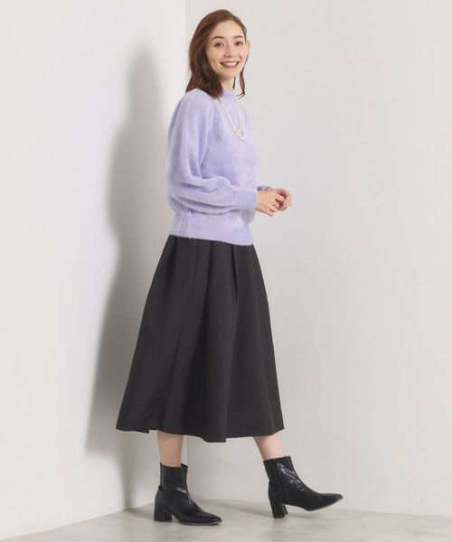 ITS'DEMO / イッツデモ ロング・マキシ丈スカート | 【手洗い可／ウエストゴム】千鳥ジャカードスカート | 詳細7