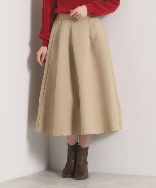 ITS'DEMO / イッツデモ ロング・マキシ丈スカート | 【手洗い可／ウエストゴム】千鳥ジャカードスカート | 詳細9