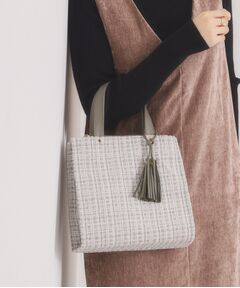 ITS'DEMO / イッツデモ トートバッグ | ツイードタッセルミニトート