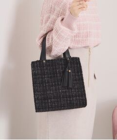 ITS'DEMO / イッツデモ トートバッグ | ツイードタッセルミニトート