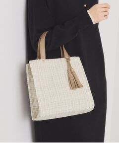 ITS'DEMO / イッツデモ トートバッグ | ツイードタッセルミニトート