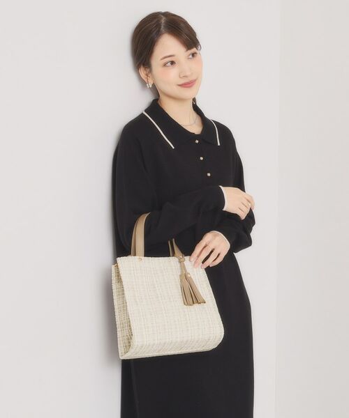 ITS'DEMO / イッツデモ トートバッグ | ツイードタッセルミニトート | 詳細3