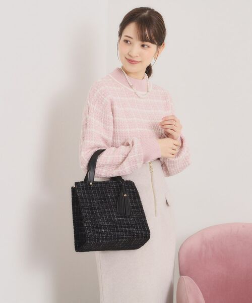 ITS'DEMO / イッツデモ トートバッグ | ツイードタッセルミニトート | 詳細5