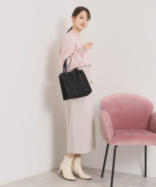 ITS'DEMO / イッツデモ トートバッグ | ツイードタッセルミニトート | 詳細6