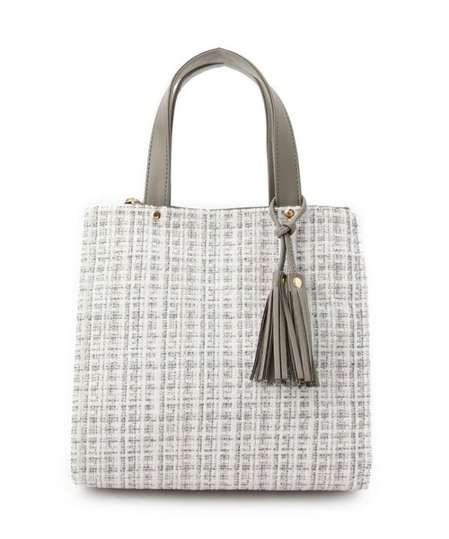 ITS'DEMO / イッツデモ トートバッグ | ツイードタッセルミニトート | 詳細7