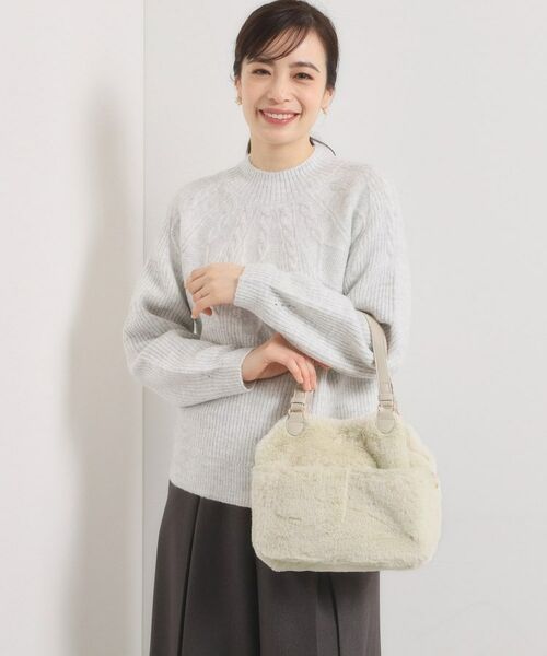 ITS'DEMO / イッツデモ トートバッグ | 【2WAY】両あおりフェイクファートート | 詳細1