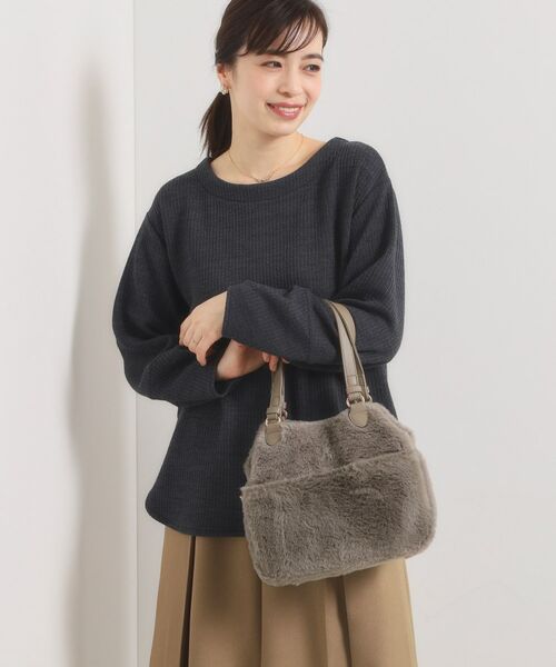 ITS'DEMO / イッツデモ トートバッグ | 【2WAY】両あおりフェイクファートート | 詳細3