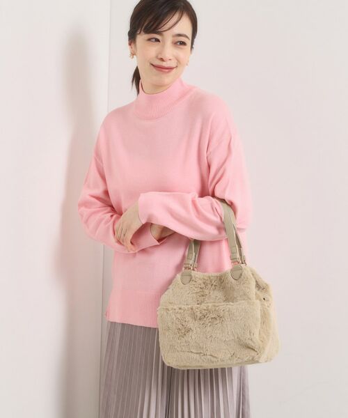 ITS'DEMO / イッツデモ トートバッグ | 【2WAY】両あおりフェイクファートート | 詳細5