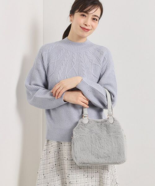 ITS'DEMO / イッツデモ トートバッグ | 【2WAY】両あおりフェイクファートート | 詳細7