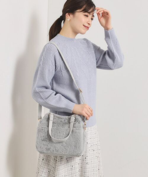 ITS'DEMO / イッツデモ トートバッグ | 【2WAY】両あおりフェイクファートート | 詳細8