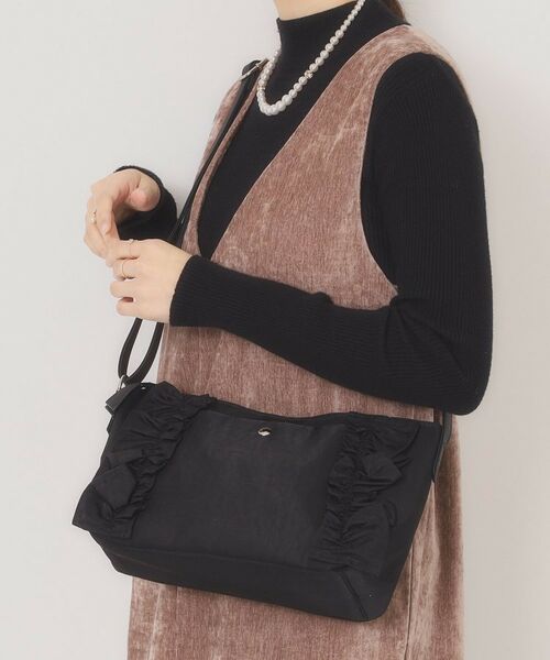ITS'DEMO / イッツデモ ショルダーバッグ | フリルミニショルダー(ブラック(019))