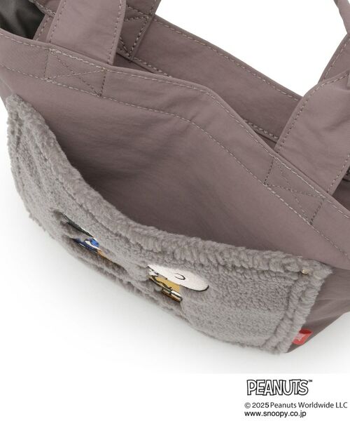 ITS'DEMO / イッツデモ トートバッグ | ＜PEANUTS＞ボア切替ミニトート | 詳細19