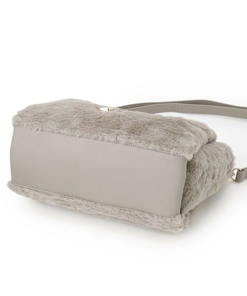 ITS'DEMO / イッツデモ トートバッグ | 【5ポケット】ベルト飾り三層フェイクファートート | 詳細13