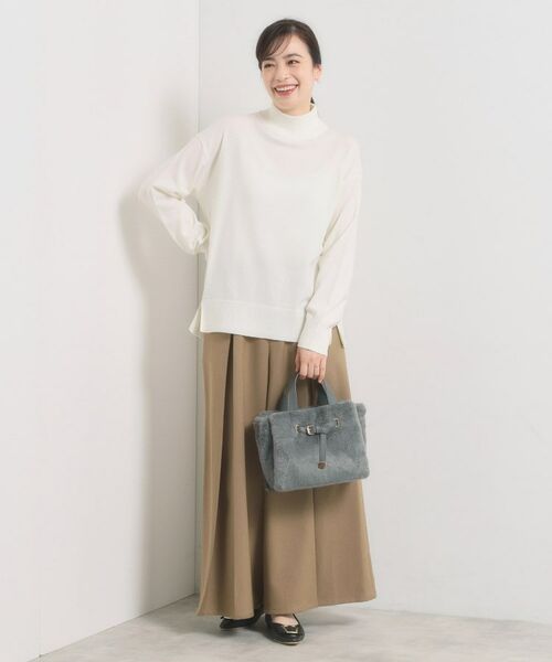 ITS'DEMO / イッツデモ トートバッグ | 【5ポケット】ベルト飾り三層フェイクファートート | 詳細2