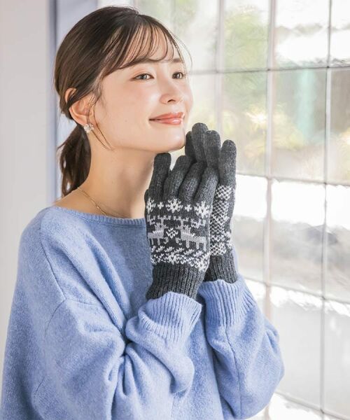 ITS'DEMO / イッツデモ 手袋 | 【手洗い可】アニマルニット手袋 | 詳細1