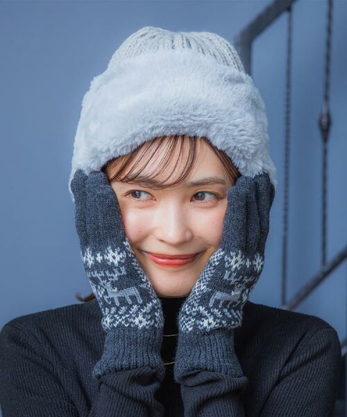 ITS'DEMO / イッツデモ 手袋 | 【手洗い可】アニマルニット手袋 | 詳細3