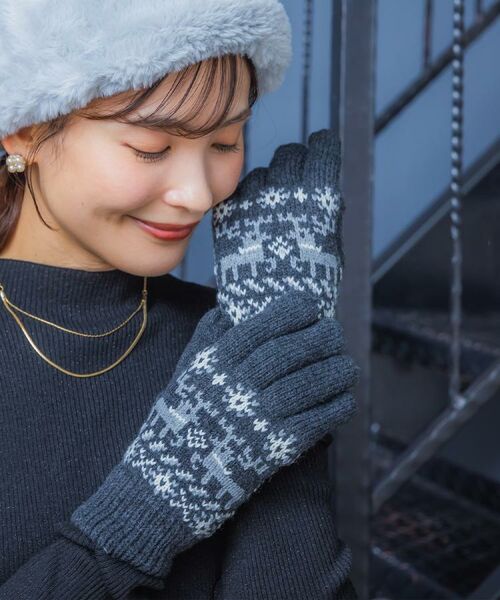 ITS'DEMO / イッツデモ 手袋 | 【手洗い可】アニマルニット手袋 | 詳細4