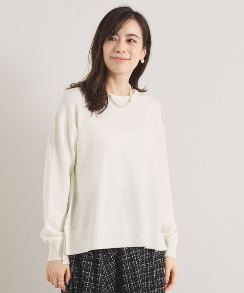 ITS'DEMO / イッツデモ ニット・セーター | クリーミータッチクルーネックニット | 詳細1