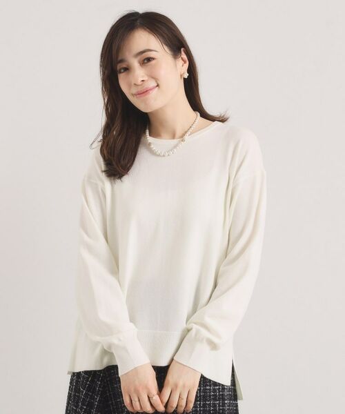 ITS'DEMO / イッツデモ ニット・セーター | クリーミータッチクルーネックニット(オフホワイト(003))