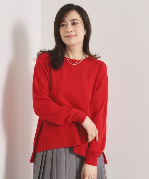 ITS'DEMO / イッツデモ ニット・セーター | クリーミータッチクルーネックニット(レッド(062))