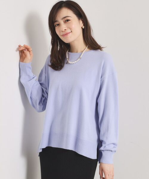 ITS'DEMO / イッツデモ ニット・セーター | クリーミータッチクルーネックニット(サックスブルー(090))