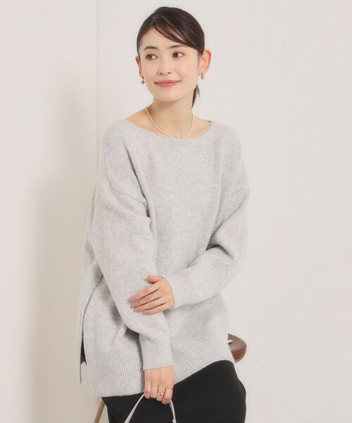 ITS'DEMO / イッツデモ ニット・セーター | 【手洗い可】ビッグシルエットニット（ライトグレー(011)）