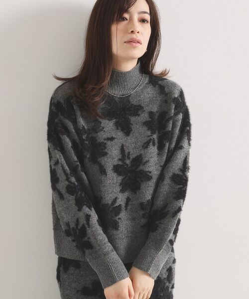 ITS'DEMO / イッツデモ ニット・セーター | 花柄フェザージャカードニット | 詳細1