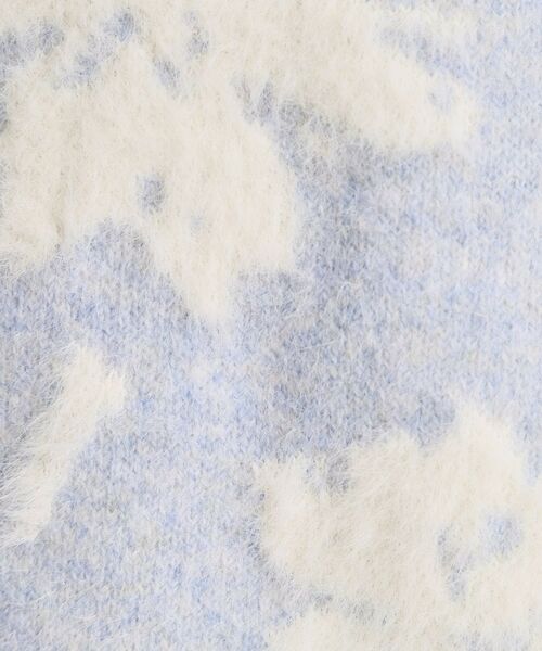 ITS'DEMO / イッツデモ ニット・セーター | 花柄フェザージャカードニット | 詳細12