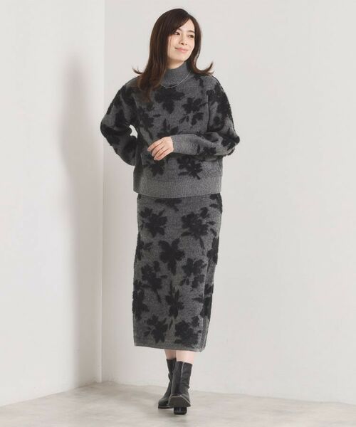 ITS'DEMO / イッツデモ ニット・セーター | 花柄フェザージャカードニット | 詳細2