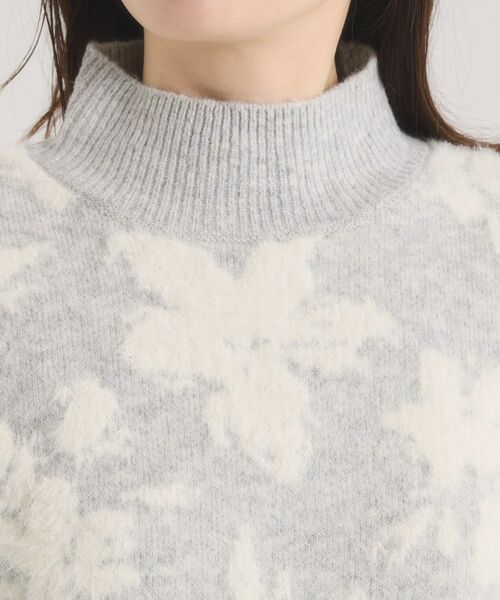 ITS'DEMO / イッツデモ ニット・セーター | 花柄フェザージャカードニット | 詳細20