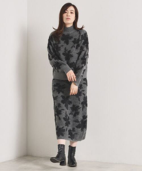 ITS'DEMO / イッツデモ ニット・セーター | 花柄フェザージャカードニット | 詳細3