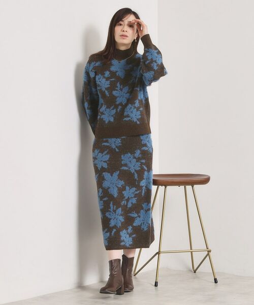 ITS'DEMO / イッツデモ ニット・セーター | 花柄フェザージャカードニット | 詳細6