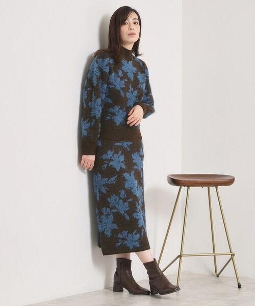 ITS'DEMO / イッツデモ ニット・セーター | 花柄フェザージャカードニット | 詳細7