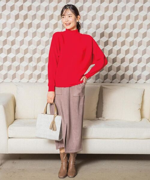 ITS'DEMO / イッツデモ ニット・セーター | 【手洗い可】リブドルマンハイネックニット | 詳細1